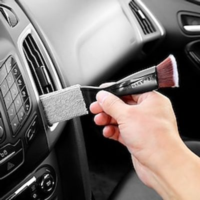 Effortlessly Clean Your Car's Interior with this Soft Brush Air Conditioner Cleaning Tool! miniinthebox