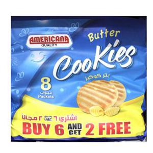 Americana Butter Cookies 6+2x90gm