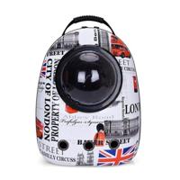 Cozy Paws Street Pattern Transparent Capsule Pet Travel Backpack - 42X32X29 Cm