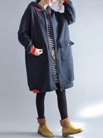 Women Printed Thick Coat