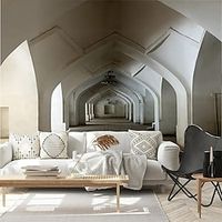 3D Fresco Classical Building Widening Space Map Suitable For The Hotel Wall Covering Canvas Material Self adhesive Wallpaper Mural Wall Cloth Room Wallcovering miniinthebox