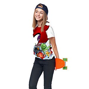 Kids Girls' T shirt Tee Short Sleeve 3D Print Cartoon Unisex Print White Children Tops Summer Active Daily Wear Regular Fit 3-12 Years miniinthebox