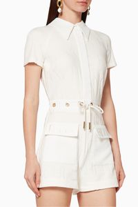 Logo-Print Terry Jumpsuit