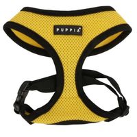 Puppia Soft Harness Yellow L Neck 14.5 Inch And Chest 20 - 29 inch