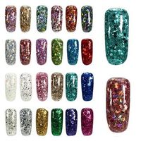 24 Colors Shining Diamond Extend UV Gel Extension Nail Art Glue Manicure