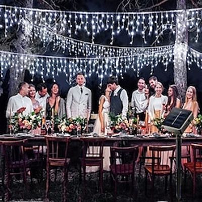 1 Roll of LED Icicle Christmas String Lights for Outdoor Decorations, USB Operated Twinkle Outdoor Fairy Icicle Christmas Lights for House Holiday Party Wedding Garden Patio 4m13ft 96LED Lightinthebox 1 Roll of LED Icicle Christmas String Lights for Outdoor Decorations, USB Operated Twinkle Outdoor Fairy Icicle Christmas Lights for House Holiday Party Wedding Garden Patio 4m13ft 96LED Lightinthebox