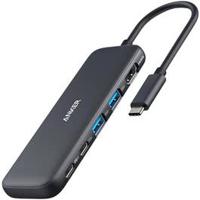 Anker 332 USB-C Hub (5-in-1) Black - thumbnail