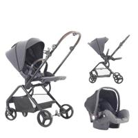 Teknum Stroll - 1 Travel System With Reversible Stroller And Compacto Baby Car Seat - Grey CM_TKSTROLL1TS_GY