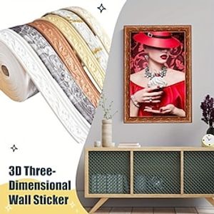 Solid Color FLowers Wallpaper Border Waistline Peel and Stick Self Adhesive PVC/Vinyl Modern Wall Decal for Room miniinthebox