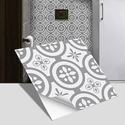 4pcs Vinyl Tile Stickers Peel And Stick Home Decoration Wallpaper Peel And Stick Wall Stickers Thickened Waterproof Non-Slip Wear-Resistant Self-Adhesive Floor Stickers 20x20cm/30x30cm miniinthebox 4pcs Vinyl Tile Stickers Peel And Stick Home Decoration Wallpaper Peel And Stick Wall Stickers Thickened Waterproof Non-Slip Wear-Resistant Self-Adhesive Floor Stickers 20x20cm/30x30cm miniinthebox
