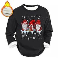 Graphic Santa Claus Merry Christmas Daily Casual Men's Sweatshirt Christmas Sports Outdoor Holiday Sweatshirts Black Red Navy Blue Long Sleeve Crew Neck Print Fleece Fall  Winter Designer Lightinthebox - thumbnail