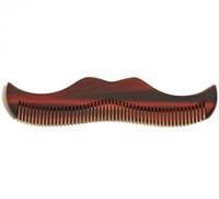 Morgan's Moustache shaped comb, Amber