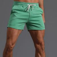 Men's Sweat Shorts Shorts Pocket Drawstring Elastic Waist Plain Comfort Breathable Short Holiday Beach Weekend Fashion Casual Dark Khaki Light Khaki Micro-elastic Lightinthebox