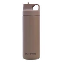 Eazy Kids Insulated Sports Water Bottle - Khaki 550ml