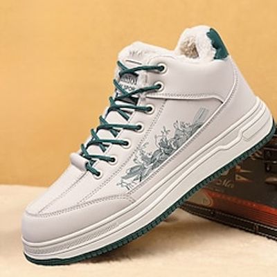 Men's Sneakers Plus Size Skate Shoes Walking Casual Daily Leather Comfortable Booties  Ankle Boots Loafer Blue Green Spring Fall Lightinthebox