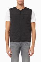 Padded Gilet in Woven Nylon