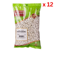 Natures Choice White Beans, 1 kg Pack Of 12 (UAE Delivery Only)