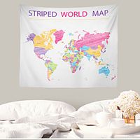 World Map Wall Tapestry Art Decor Blanket Curtain Hanging Home Bedroom Living Room Decoration Polyester miniinthebox World Map Wall Tapestry Art Decor Blanket Curtain Hanging Home Bedroom Living Room Decoration Polyester miniinthebox