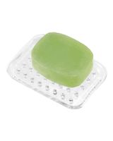 Interdesign Scrubber Place 0.5 x 5 x 4.5 inch Clear