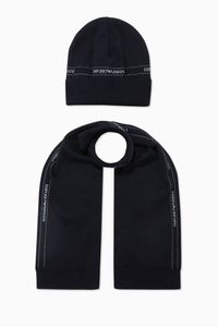 EA Tape Beanie Hat & Scarf Set