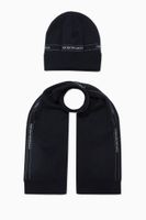 EA Tape Beanie Hat & Scarf Set - thumbnail