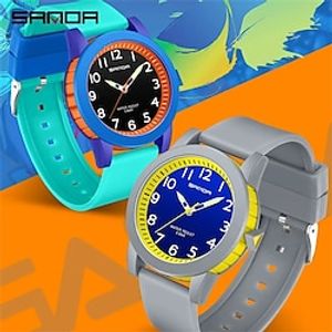 SANDA Men Women Sport Original Man Lady Quartz Wristwatch 50m Waterproof Fashion Simple Thin Male Female Watches miniinthebox