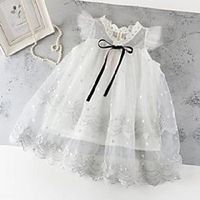embroidery girl dress lace collar flare sleeve summer princess dresses baby clothes 2-7y 1580 b3 Lightinthebox - thumbnail