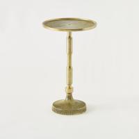 Textured Metallic Accent Table - 30x30x50 cms