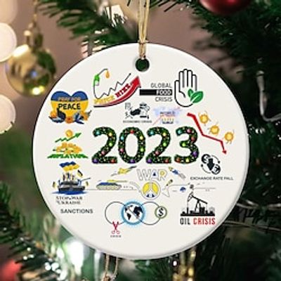 Christmas Tree Decoration Calendar Pendant 2023 Christmas Jewelry Decoration Xmas Gift Lightinthebox