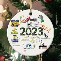 Christmas Tree Decoration Calendar Pendant 2023 Christmas Jewelry Decoration Xmas Gift Lightinthebox - thumbnail