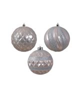 Kaemingk Decoris 12cm Baubles Shatterproof Blush Pink Assorted 1 Piece