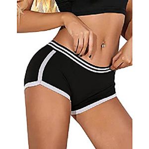 women short sports pants sports shorts fitness yoga shorts dance shorts for pilates running training black m Lightinthebox
