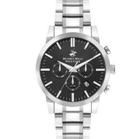 Beverly Hills Polo Club Men's JP25 Movement Watch, Multi Function Display and Metal Strap - BP3408X.350, Silver Beverly Hills Polo Club Men's JP25 Movement Watch, Multi Function Display and Metal Strap - BP3408X.350, Silver