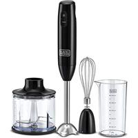 Black & Decker 600W 3-In-1 Hand Blender With Chopper Black HB600-B5