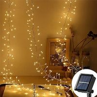 3m 6m Solar Powered Firecracker String Lights Copper Wire Fairy Light Christmas Garland Lamp For Wedding Garden Decoration Lightinthebox - thumbnail