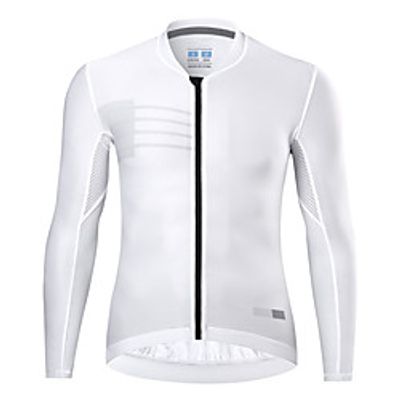 21Grams Men's Long Sleeve Cycling Jersey Spandex Green Sky Blue Royal Blue Stripes Bike Top Mountain Bike MTB Road Bike Cycling Quick Dry Moisture Wicking Sports Clothing Apparel  Athleisure Lightinthebox