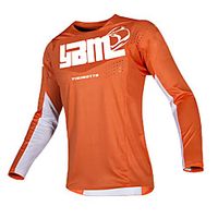 CAWANFLY Men's Long Sleeve Cycling Jersey Summer Orange Bike Top Mountain Bike MTB Road Bike Cycling Quick Dry Breathable Sports Clothing Apparel  Micro-elastic Lightinthebox - thumbnail