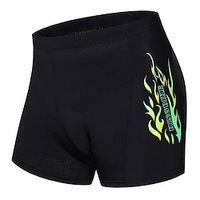 Men's Cycling Padded Shorts Bike Padded Shorts  Chamois Mountain Bike MTB Road Bike Cycling Sports Graphic 3D Pad Breathable Moisture Wicking Quick Dry Red Green Clothing Apparel Bike Wear Lightinthebox - thumbnail