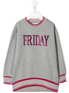 Alberta Ferretti Kids Friday sweatshirt - Grey