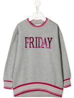 Alberta Ferretti Kids Friday sweatshirt - Grey
