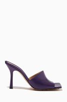Stretch Mule Sandals in Nappa Stretch Mule Sandals in Nappa