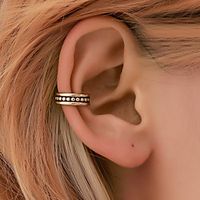 Women's Ear Clips Single Earring Classic Star Stylish Simple Fashion Vintage Sweet Earrings Jewelry Gold / Silver For Birthday Street Gift Date Festival 1pc miniinthebox - thumbnail