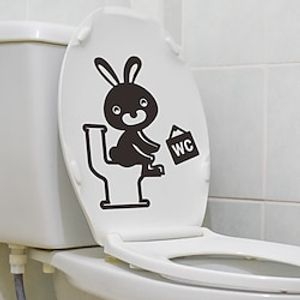 1pcs Cartoon Stickers Bathroom Beautification Wall Stickers Self-Adhesive Toilet Decorative Toilet Stickers. miniinthebox