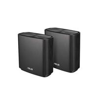 Asus ZenWiFi AC Whole-Home Tri-Band Mesh System (CT8 2 Pack Charcoal) Coverage up to 5,400 sq.ft, AC3000, 4X Gigabit Ports, 3 SSIDs, Black