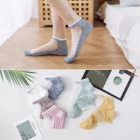 Single and double set crystal stockings women's socks