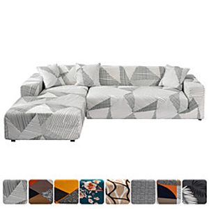 High Quality Print Dustproof All-powerful Slipcovers Stretch L Shape Sofa Cover Super Soft Fabric Couch Cover Sofa Furniture Protector With One Free Boster Case Lightinthebox