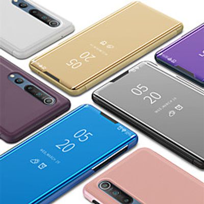 Case For Xiaomi Mi 10 10 Pro with Stand / Mirror Flip Full Body Cases Solid Colored PU Leather PC CC9 Pro Mi Note 10 Note 10 Pro Redmi Note 8 Note 8 Pro miniinthebox