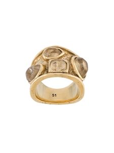 Goossens mini cabochons large ring - GOLD