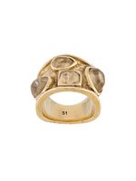 Goossens mini cabochons large ring - GOLD