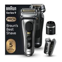 Braun Series 9 Pro+ 9577cc Wet & Dry shaver with 6-in-1 SmartCare Center and PowerCase - Silver - thumbnail